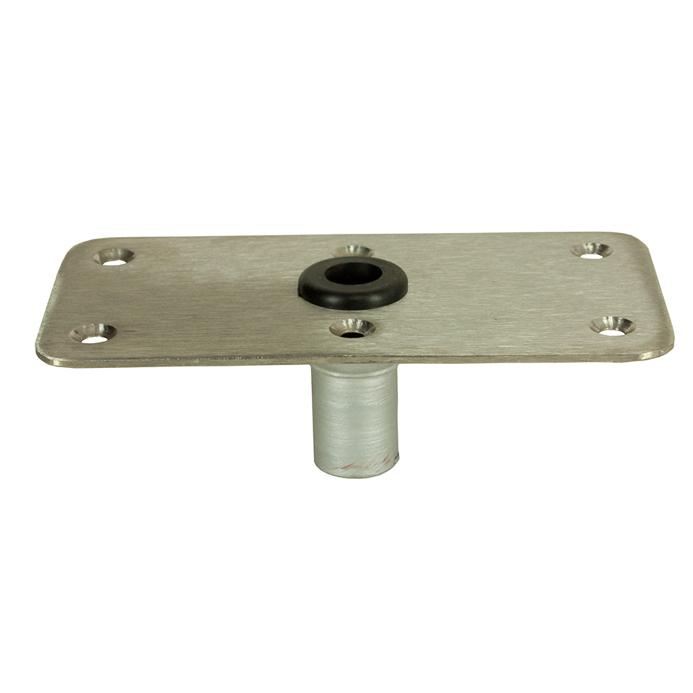 Springfield KingPin 4" x 8" - Stainless Steel - Rectangular Base (Standard) [1620005] - Premium Seating from Springfield Marine - Just $44.99! 