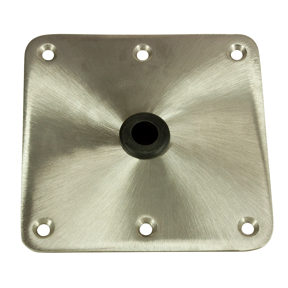 Springfield KingPin 7" x 7" - Stainless Steel - Square Base (Standard) [1620001] - Premium Seating from Springfield Marine - Just $46.99! 