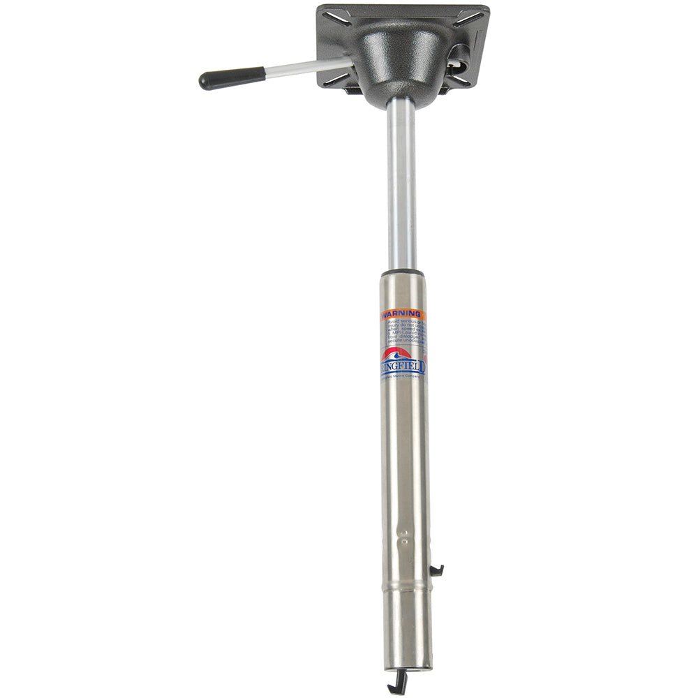 Springfield Spring-Lock Power-Rise Adjustable Sit-Down Post - Stainless Steel [1642005] - Premium Pedestals from Springfield Marine - Just $143.99! 