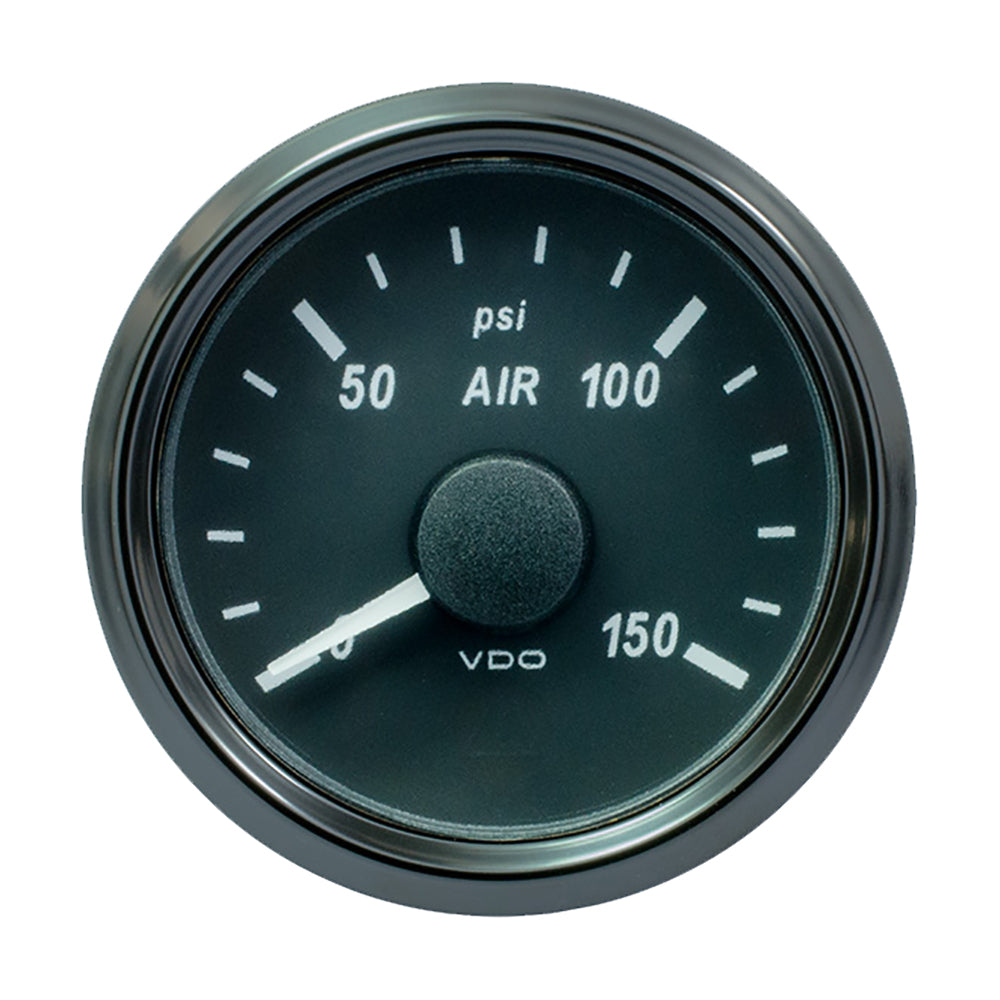 VDO SingleViu 52mm (2-1/16") Air Pressure Gauge - 150 PSI - 0-180 Ohm [A2C3833440030] - Premium Gauges from VDO - Just $100.99! 