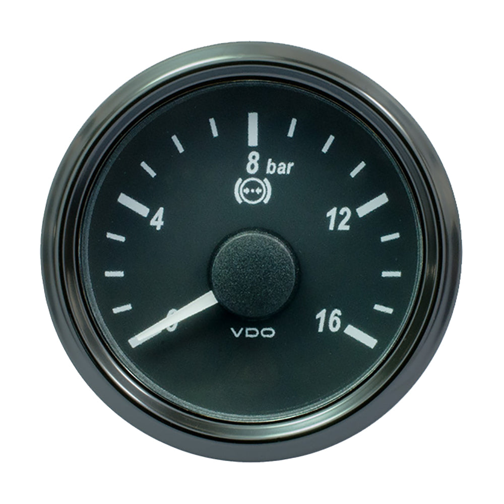 VDO SingleViu 52mm (2-1/16") Brake Pressure Gauge - 16 Bar - 0-4.5V [A2C3832710030] - Premium Gauges from VDO - Just $100.99! 