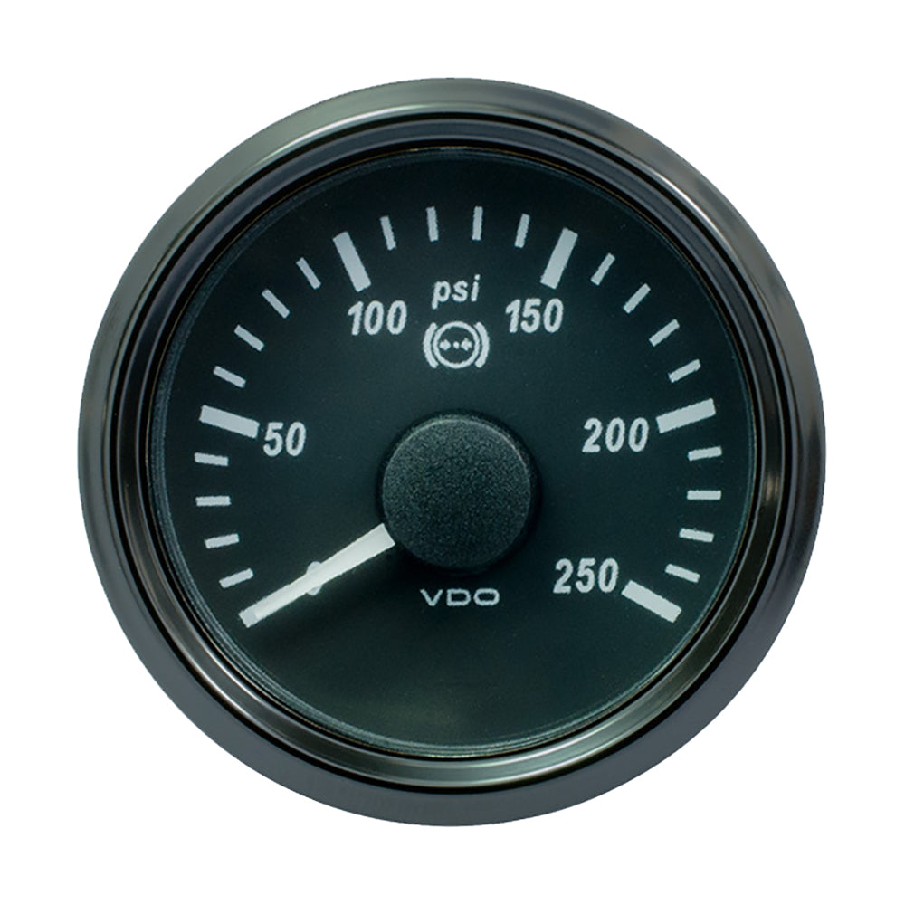 VDO SingleViu 52mm (2-1/16") Brake Pressure Gauge - 250 PSI - 0-4.5V [A2C3832730030] - Premium Gauges from VDO - Just $100.99! 