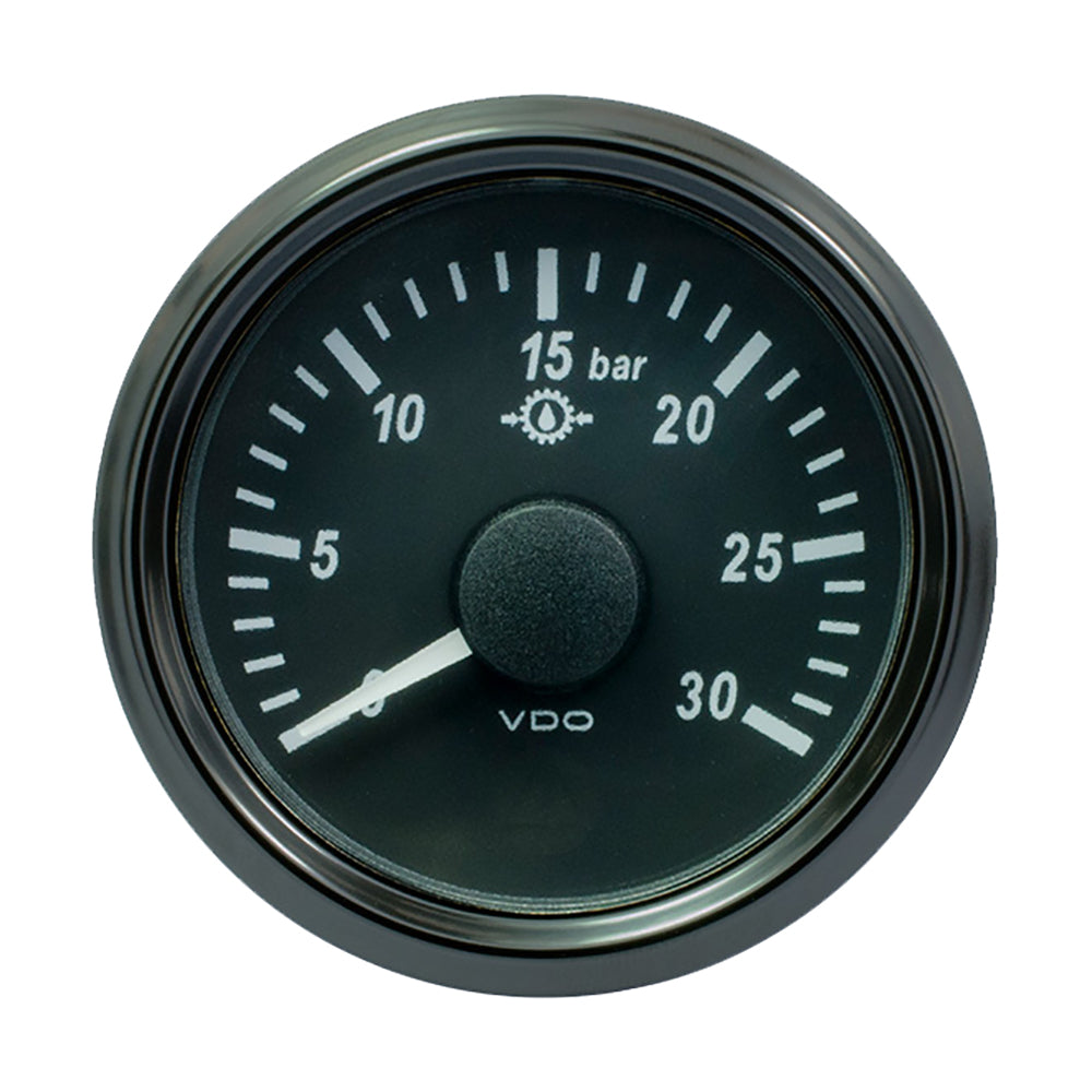 VDO SingleViu 52mm (2-1/16") Brake Pressure Gauge - 30 Bar - 0-4.5V [A2C3832720030] - Premium Gauges from VDO - Just $100.99! 