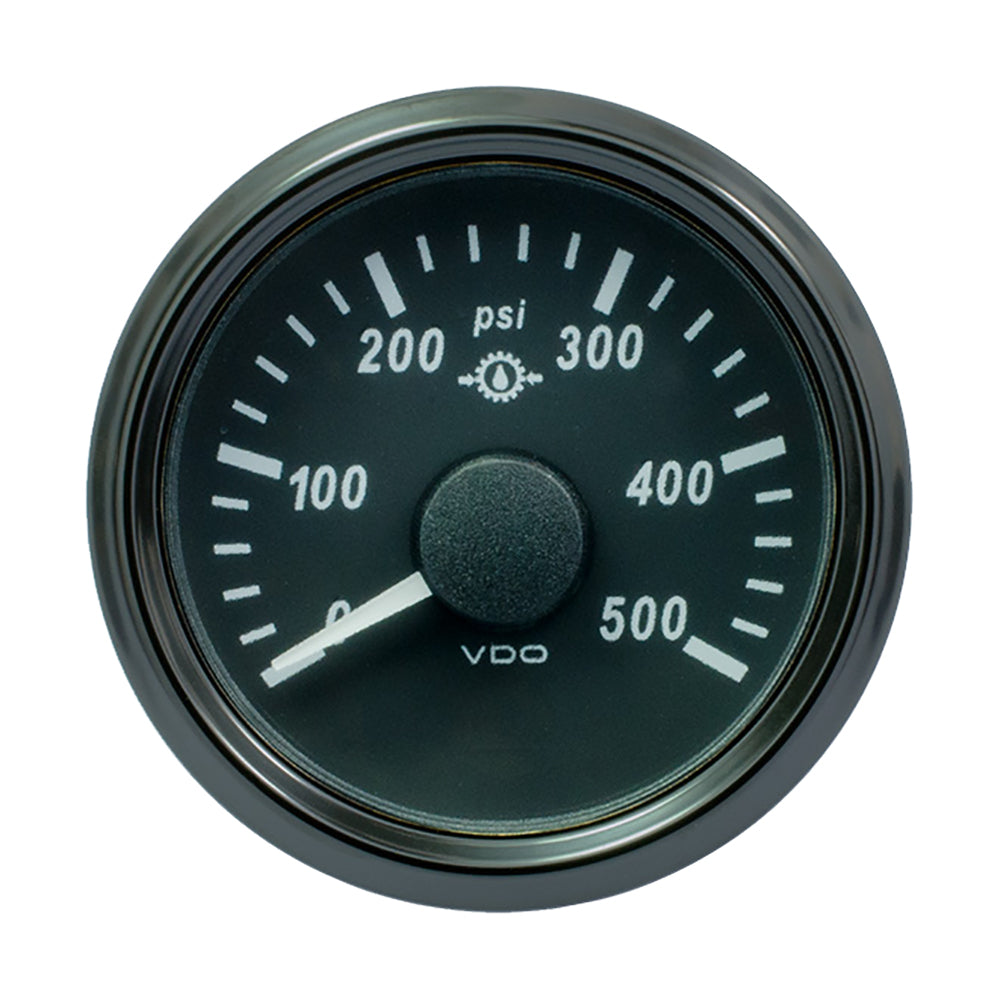 VDO SingleViu 52mm (2-1/16") Gear Pressure Gauge - 500 PSI - 0-4.5V [A2C3832740030] - Premium Gauges from VDO - Just $100.99! 