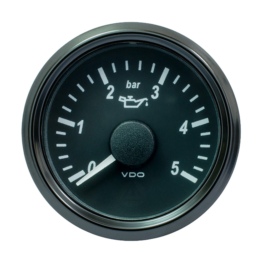 VDO SingleViu 52mm (2-1/16") Oil Pressure Gauge - 5 Bar - 0-180 Ohm [A2C3833160030] - Premium Gauges from VDO - Just $100.99! 