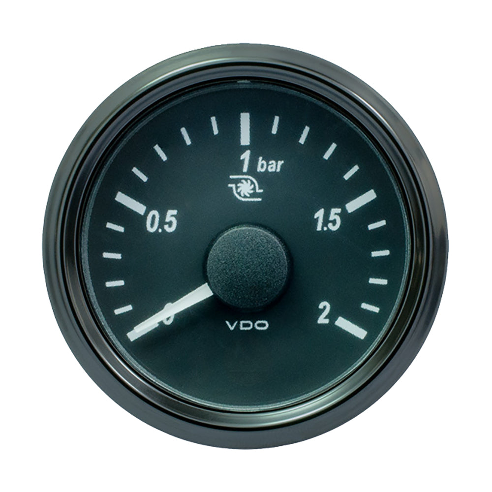 VDO SingleViu 52mm (2-1/16") Turbo Pressure Gauge - 2 Bar - 0-180 Ohm [A2C3833490030] - Premium Gauges from VDO - Just $100.99! 