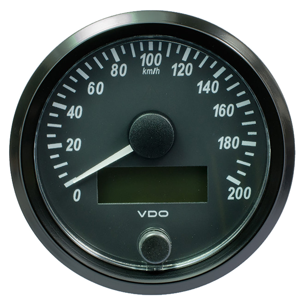 VDO SingleViu 80mm (3-1/8") Speedometer - 200 KM/H [A2C3832940030] - Premium Gauges from VDO - Just $199.99! 