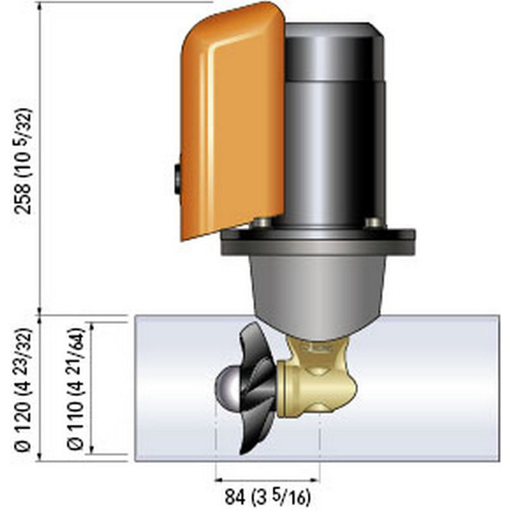 Quick Bow Thruster BTQ 110-25 25KGF - 12V - D110 - 1.3kW [FGBT11025120T00] - Premium Bow Thrusters from Quick - Just $1253.99! 