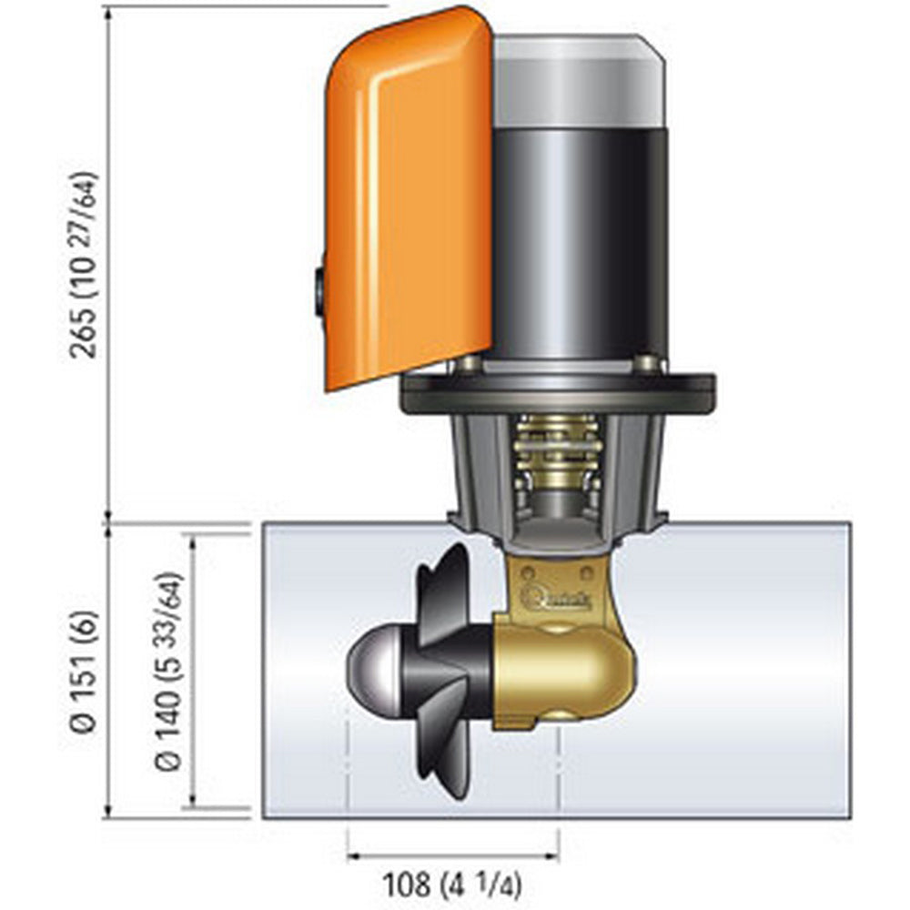 Quick Bow Thruster BTQ 140-30 30KGF - 12V - D140 - 1.5kW [FGBT14030120T00] - Premium Bow Thrusters from Quick - Just $1701.99! 