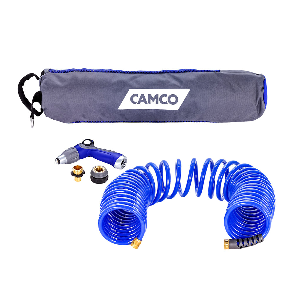 Camco 40 Coiled Hose  Spray Nozzle Kit [41982] - Premium Cleaning from Camco - Just $61.99! 