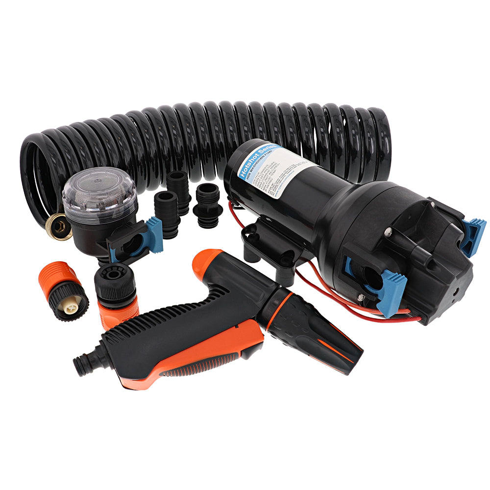 Jabsco HotShot HD6 Heavy Duty Washdown Pump w/25 HoseCoil - 12V - 6 GPM - 70 PSI [P601J-219N-4A] - Premium Washdown / Pressure Pumps from Jabsco - Just $253.99! 