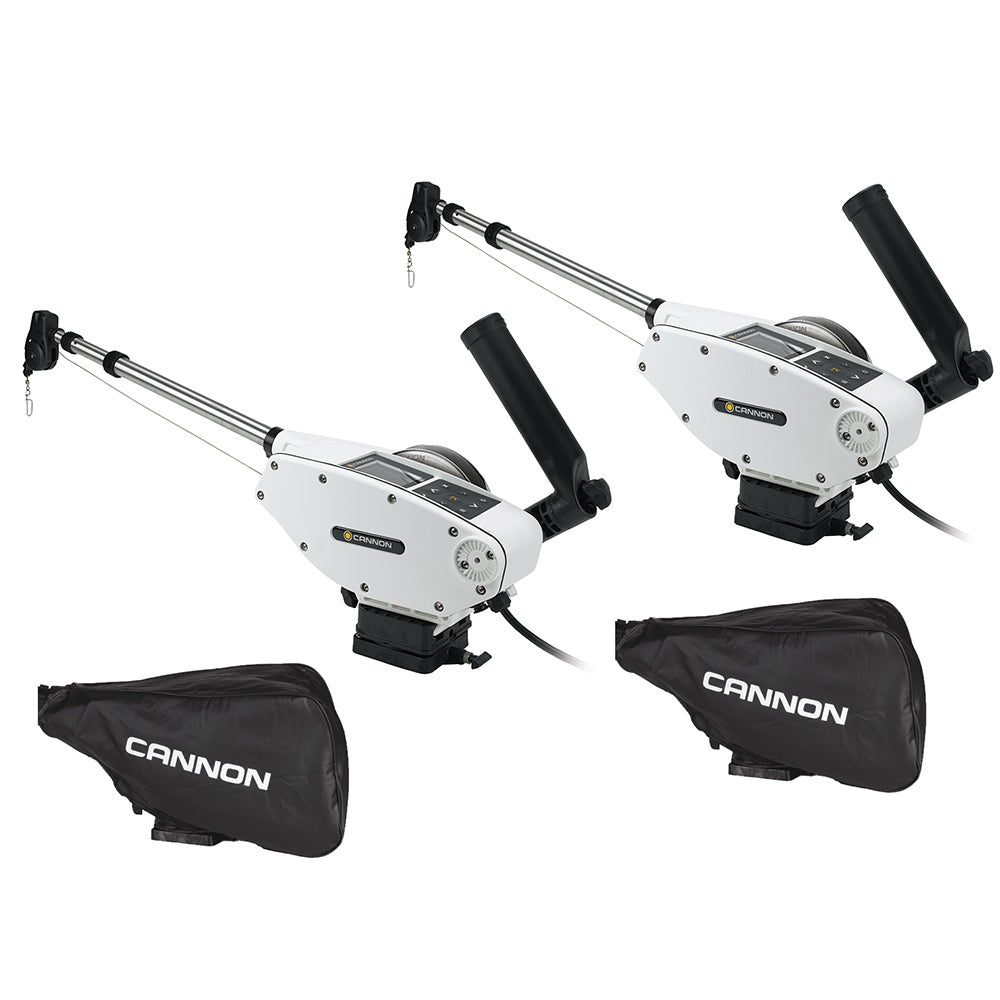 Cannon Optimum 10 Tournament Series (TS) BT Electric Downrigger 2-Pack w/Black Covers [1902340X2/COVERS] - Premium Downriggers from Cannon - Just $3138.99! 