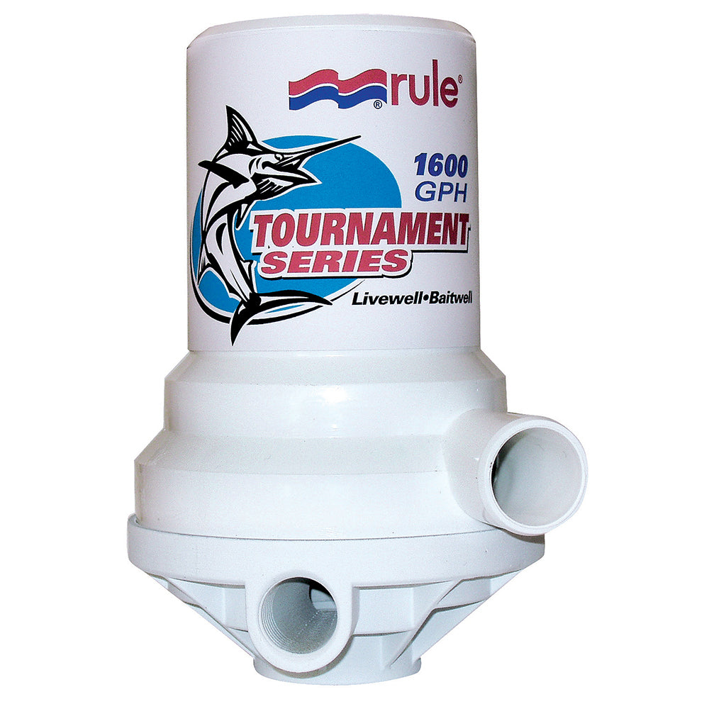 Rule Tournament Series 1600 GPH Livewell Pump Dual Port [209FDP] - Premium Livewell Pumps from Rule - Just $189.99! 