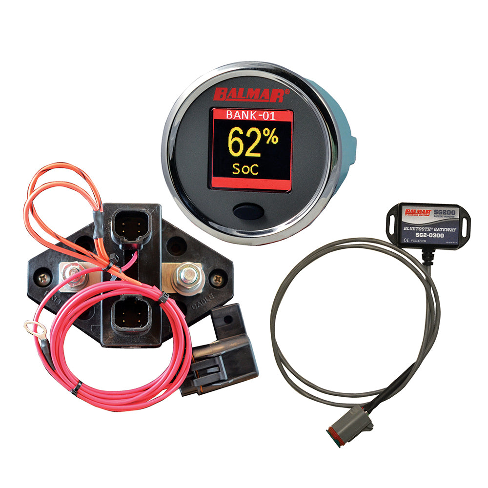 Balmar SG210 Battery Monitor Kit w/Display Shunt Gateway [SG210] - Premium Meters & Monitoring from Balmar - Just $275! 