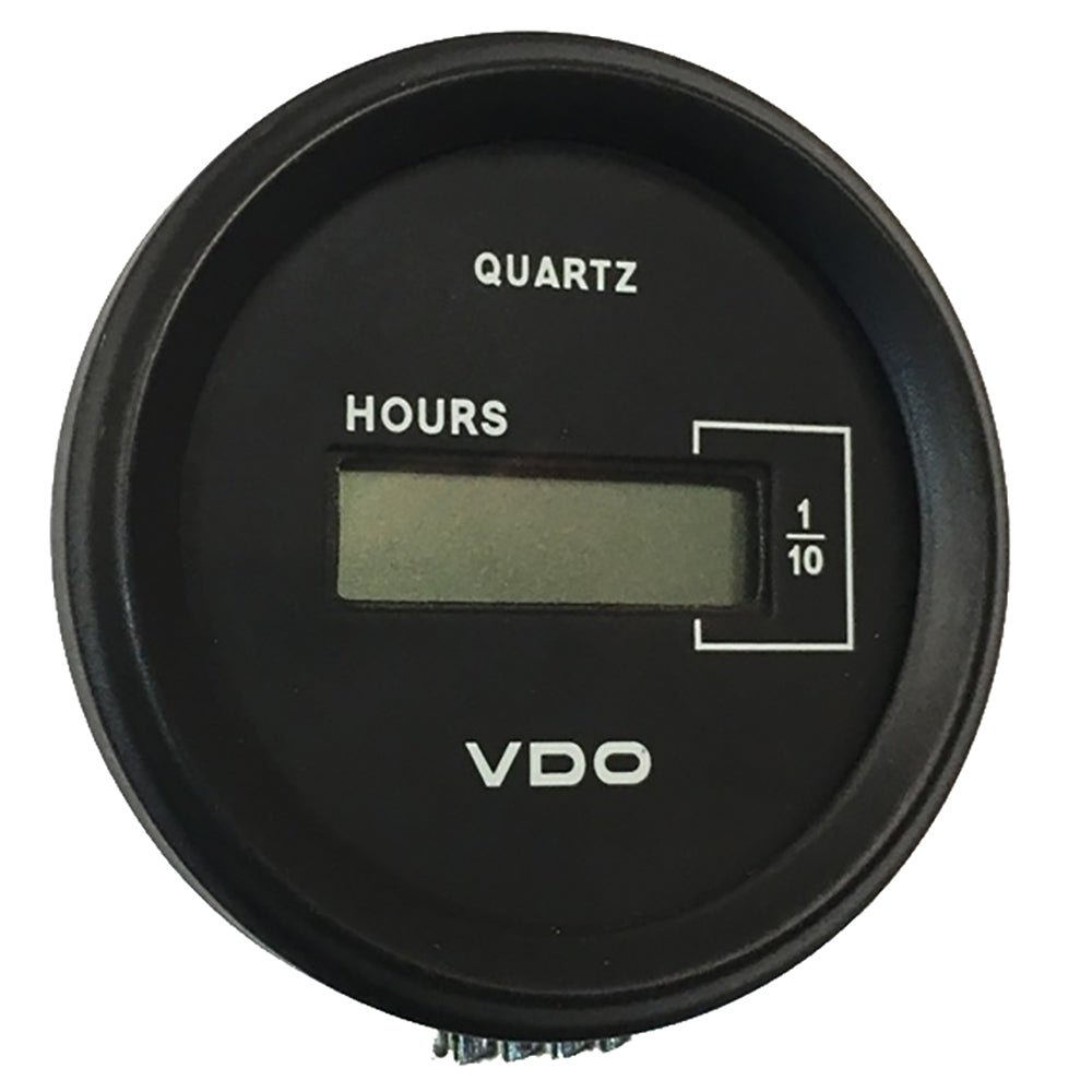 VDO Cockpit Marine 52mm (2-1/16") LCD Hourmeter - Black Dial/Chrome Bezel [331-546] - Premium Gauges from VDO - Just $35.99! 