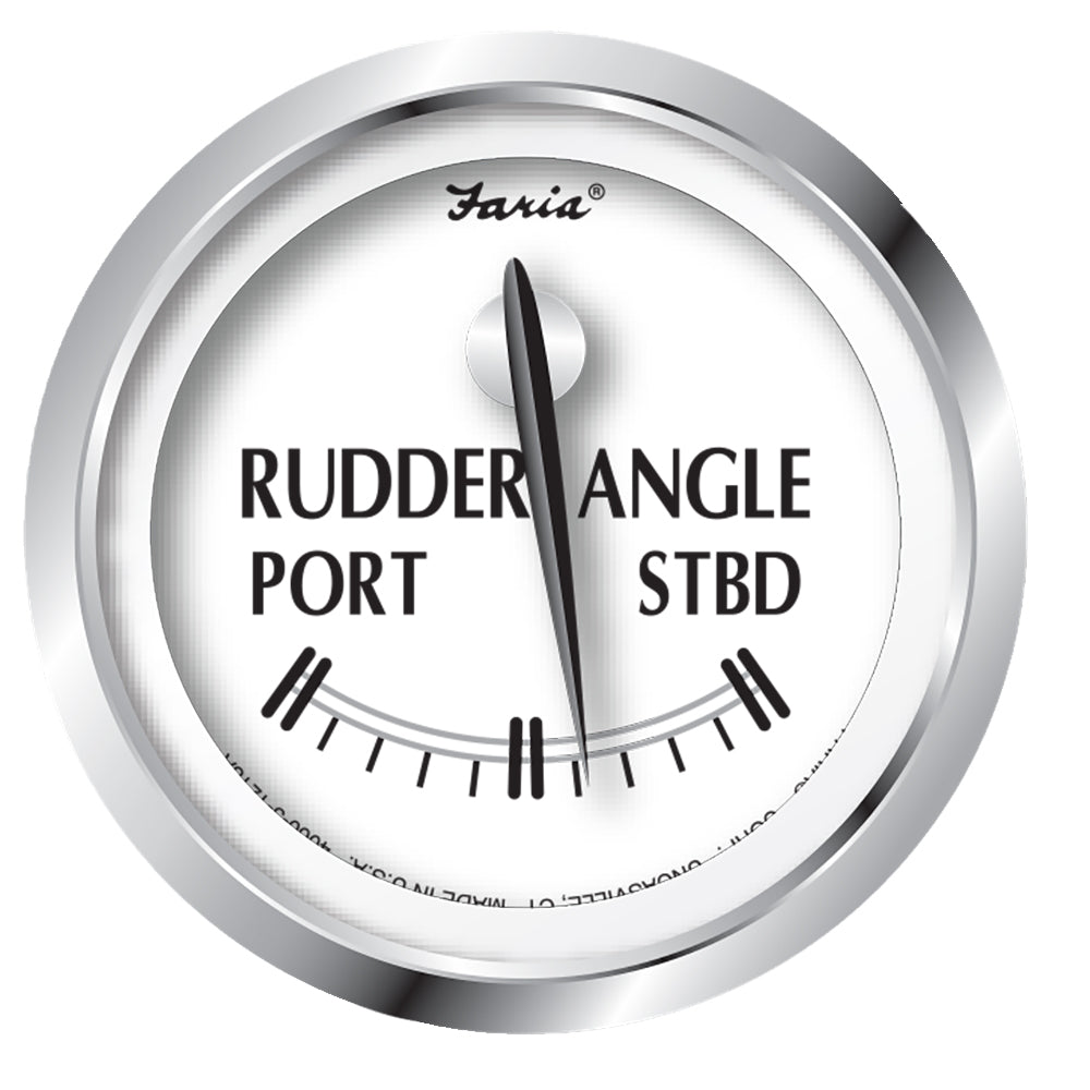 Faria Newport SS 2" Rudder Angle Indicator Gauge [25006] - Premium Gauges from Faria Beede Instruments - Just $57.99! 