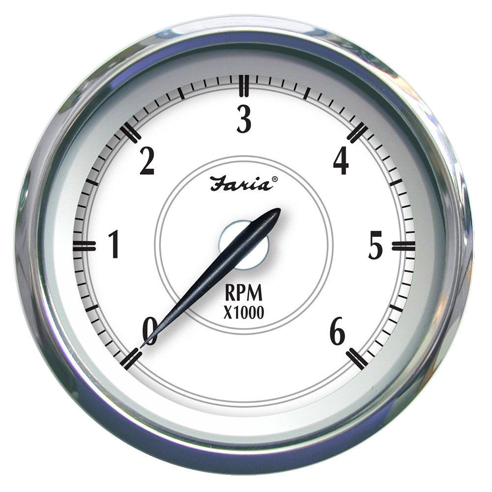 Faria Newport SS 4" Tachometer f/Gas Inboard/Outboard - 0 to 6000 RPM [45002] - Premium Gauges from Faria Beede Instruments - Just $92.99! 