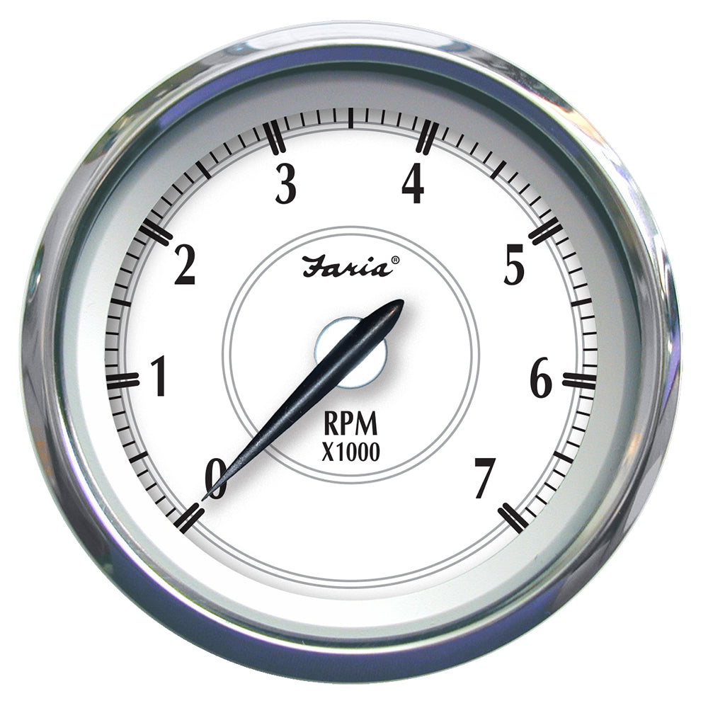 Faria Newport SS 4" Tachometer f/Gas Outboard - 7000 RPM [45003] - Premium Gauges from Faria Beede Instruments - Just $92.99! 