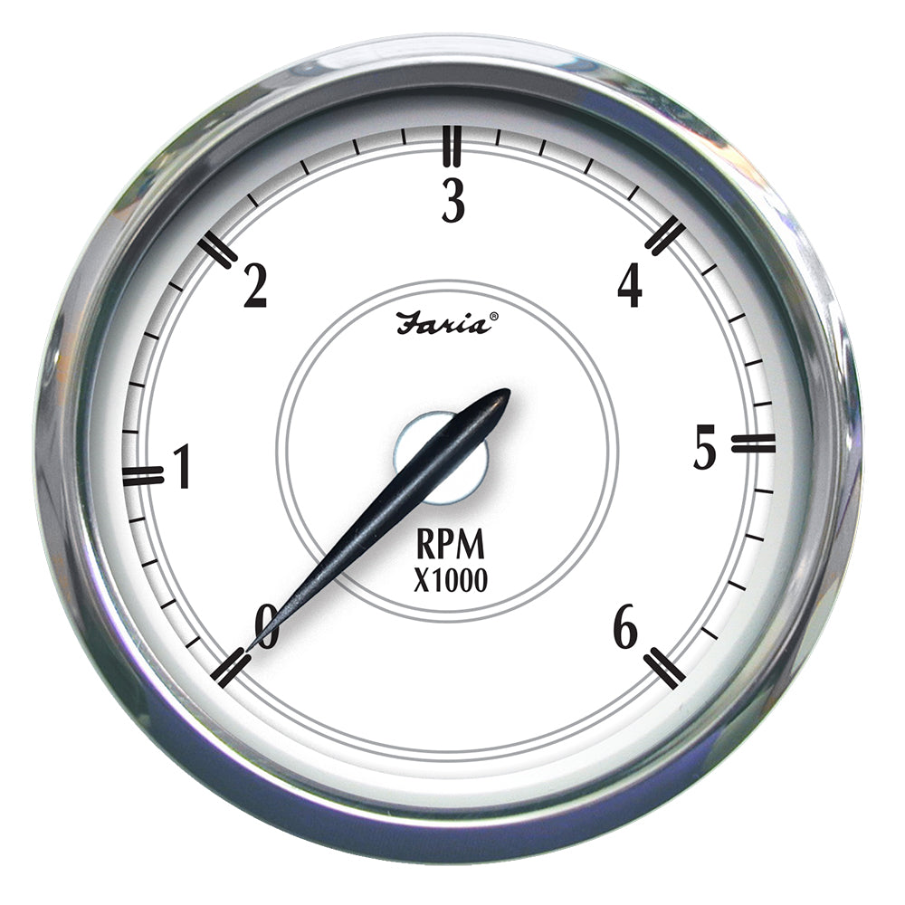 Faria Newport SS 5" Tachometer f/Gas Inboard - 6000 RPM [45013] - Premium Gauges from Faria Beede Instruments - Just $147.99! 