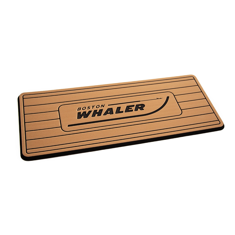 SeaDek Boston Whaler Helm Pad - Mocha/Black Brushed w/Routed Teak Lines [39615-80327] - Premium Deck / Galley from SeaDek - Just $174.99! 