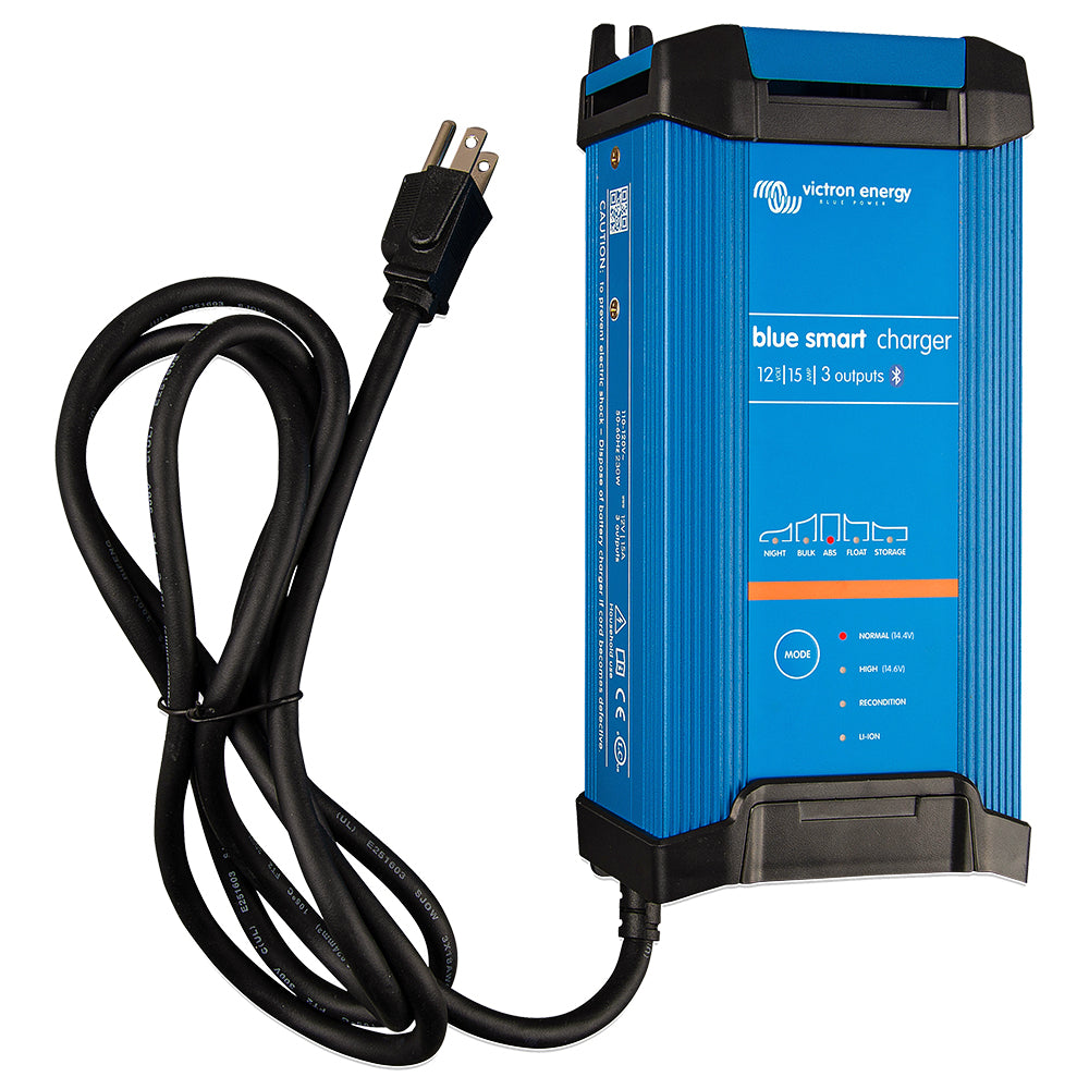 Victron Blue Smart IP22 12VDC 15A 3 Bank 120V Charger - Dry Mount [BPC121546102] - Premium Battery Chargers from Victron Energy - Just $146.20! 