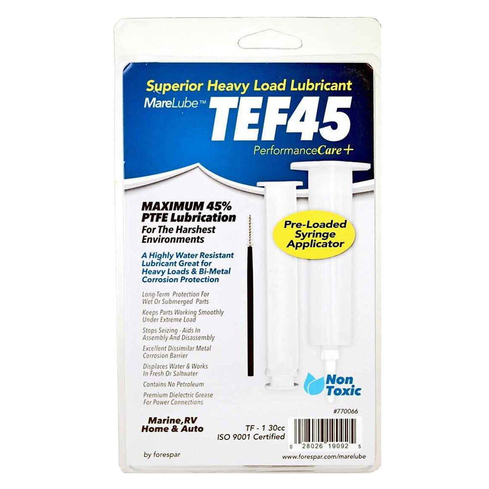 Forespar Marelube TEF45 30cc Syringe [770066] - Premium Accessories from Forespar Performance Products - Just $15.99! 