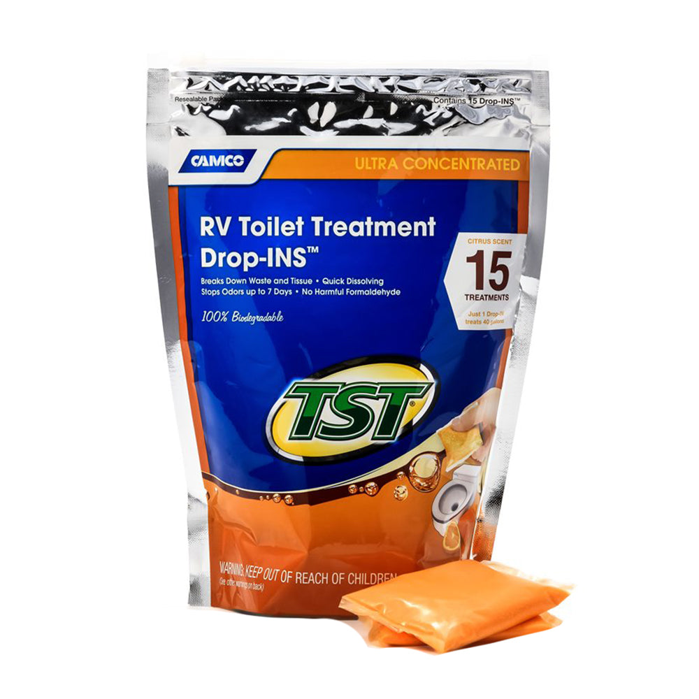 Camco TST Orange RV Toilet Treatment Drop-Ins *15-Pack [41189] - Premium Accessories from Camco - Just $14.99! 