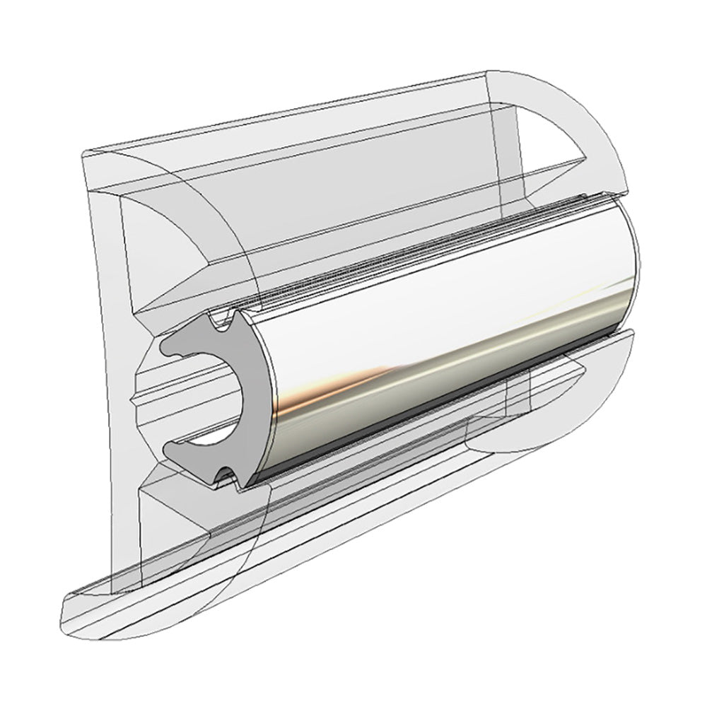 TACO Rub Rail Insert - Flexible Chrome - 80 [V12-0307CP80] - Premium Rub Rail from TACO Marine - Just $209.99! 