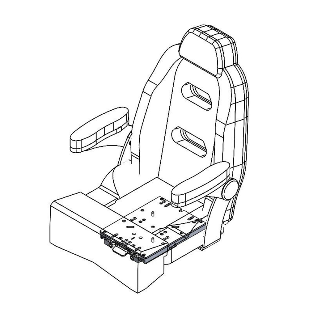 TACO Low Profile Adjustable Seat Slide [M20-1013A] - Premium Seating from TACO Marine - Just $386.99! 