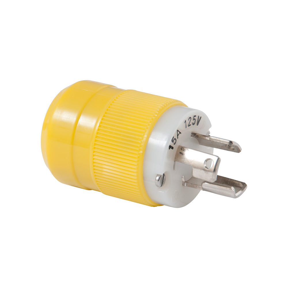 Marinco Locking Plug - 15A, 125V - Yellow [4721CR] - Premium Shore Power from Marinco - Just $16.99! 