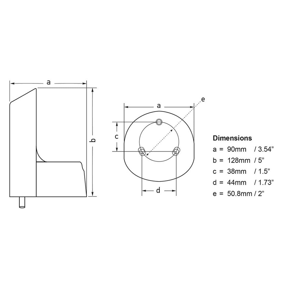 Hella Marine NaviLED PRO Deck Mount Adapter - White [241287812] - Premium Accessories from Hella Marine - Just $16.99! 