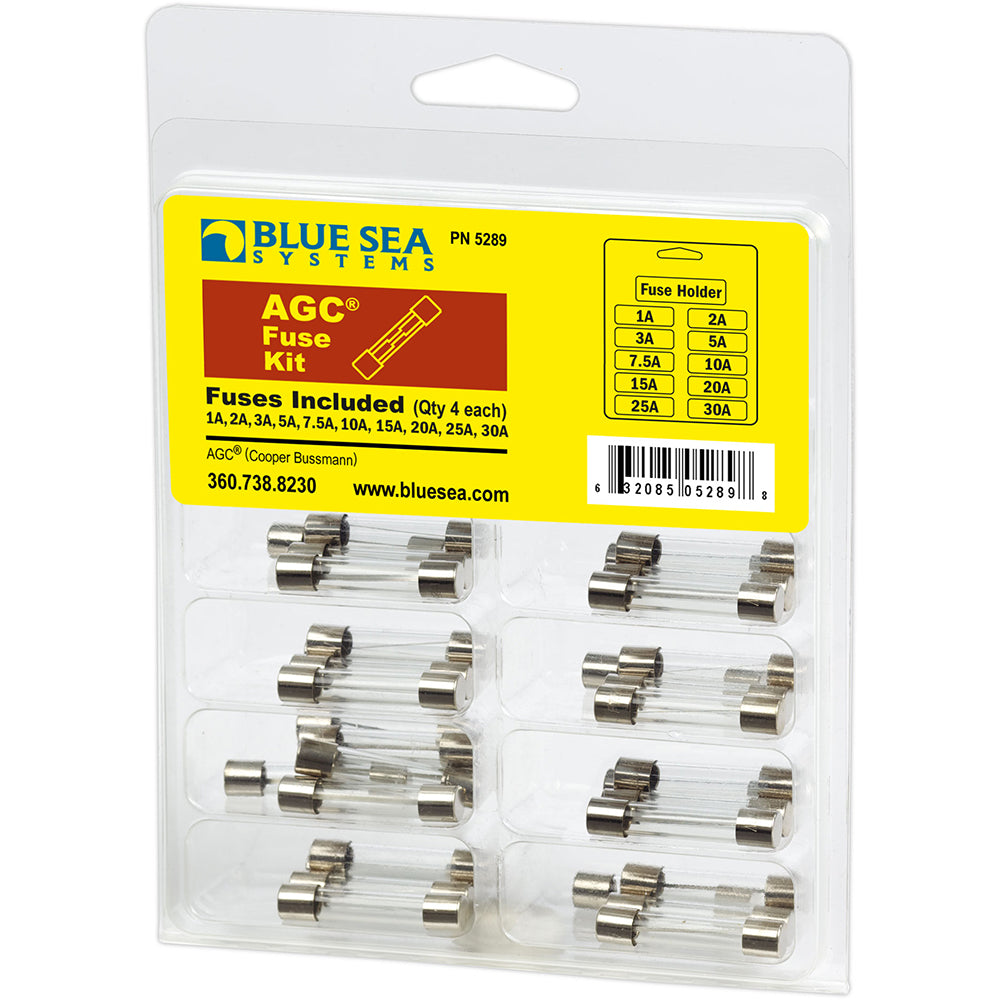 Blue Sea 5289 AGC Fuse Kit - 41-Piece [5289] - Premium Fuse Blocks & Fuses from Blue Sea Systems - Just $14.99! 