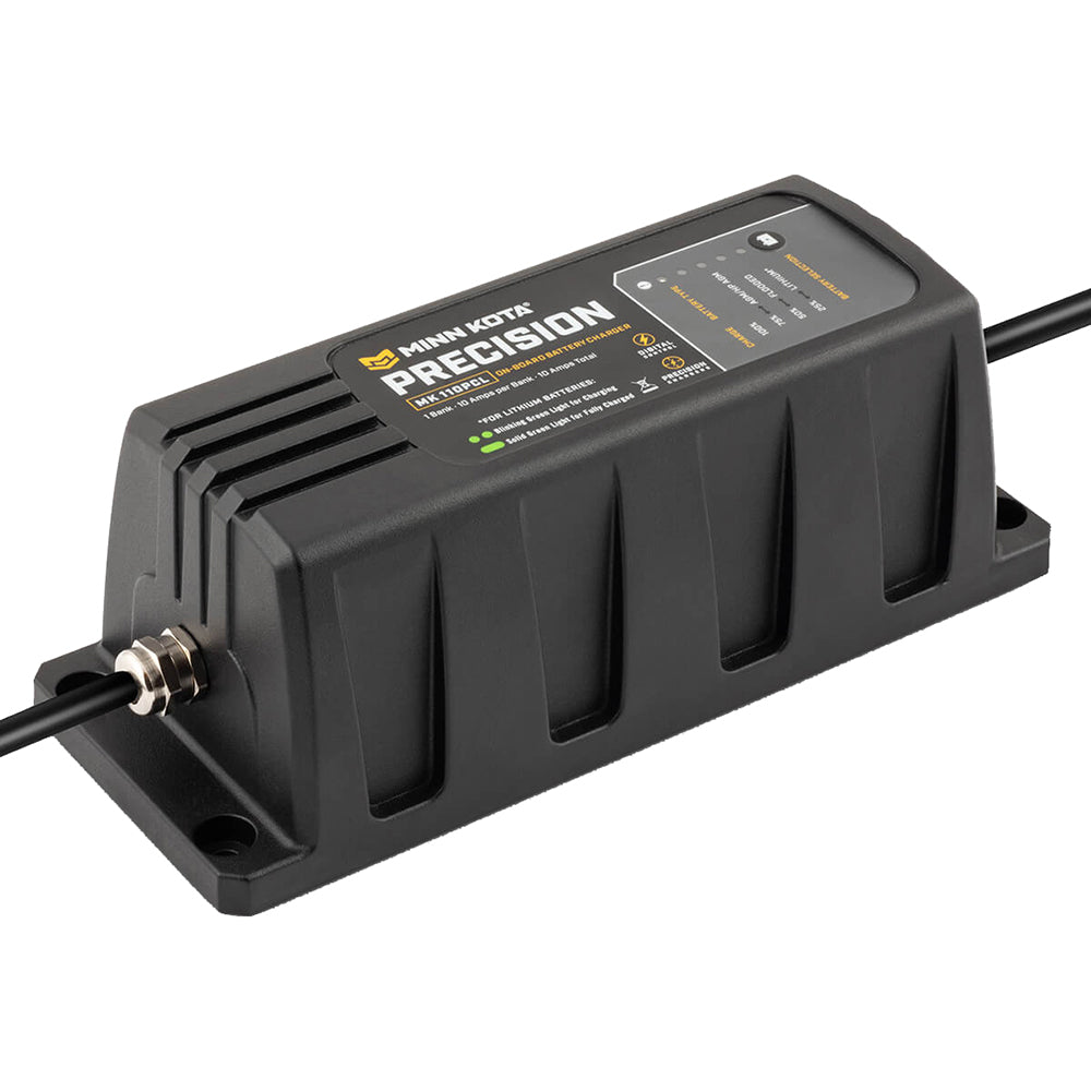 Minn Kota On-Board Precision Charger MK-110 PCL 1 Bank x 10 AMP LI Optimized Charger [1831101] - Premium Battery Chargers from Minn Kota - Just $127.99! 