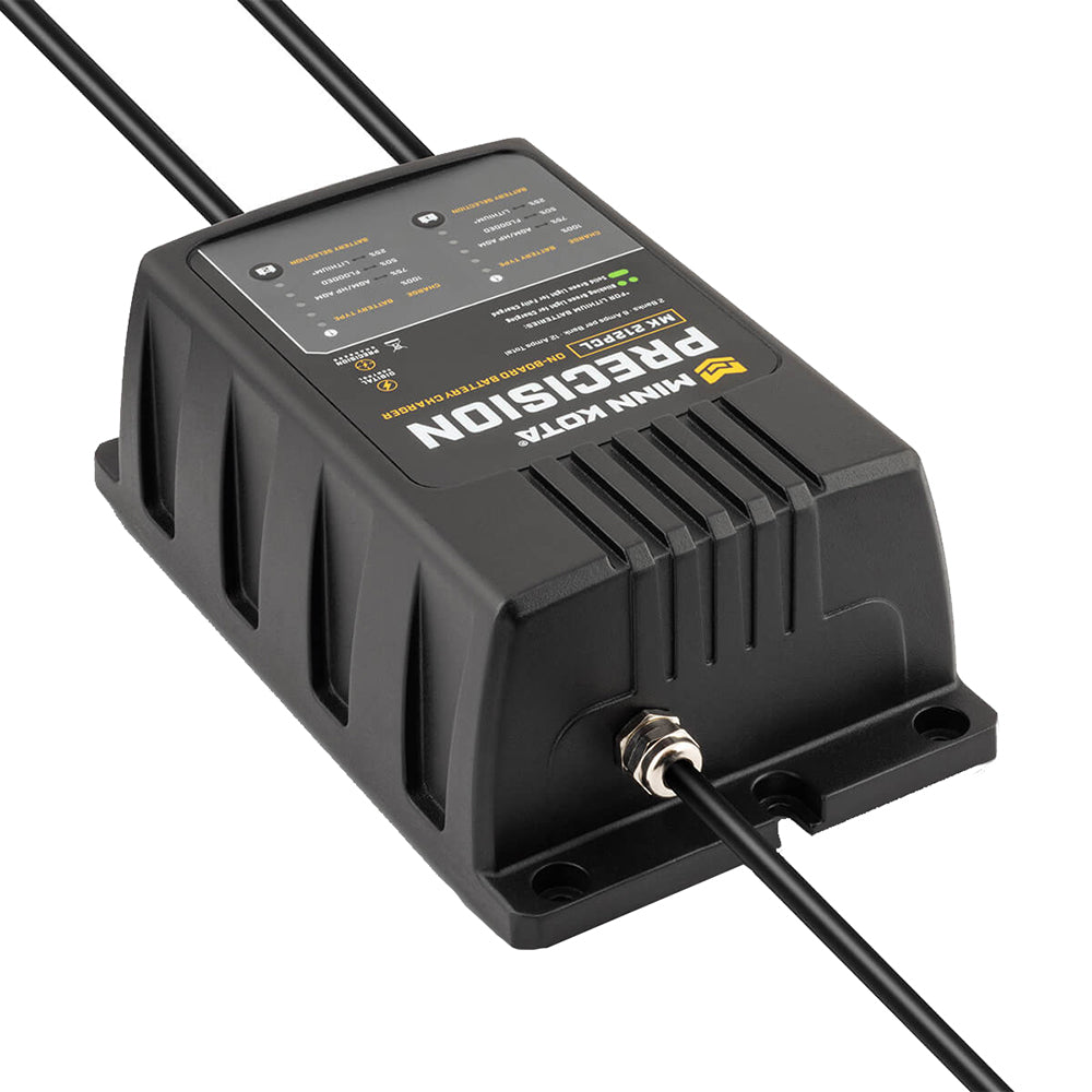 Minn Kota On-Board Precision Charger MK-212 PCL 2 Bank x 6 AMP LI Optimized Charger [1832121] - Premium Battery Chargers from Minn Kota - Just $175.99! Shop now at Boat Gear Depot