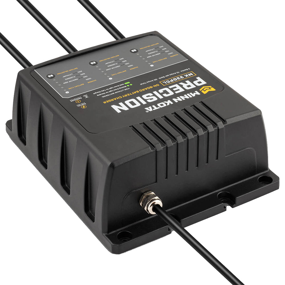 Minn Kota On-Board Precision Charger MK-330 PCL 3 Bank x 10 AMP LI Optimized Charger [1833301] - Premium Battery Chargers from Minn Kota - Just $306.99! 