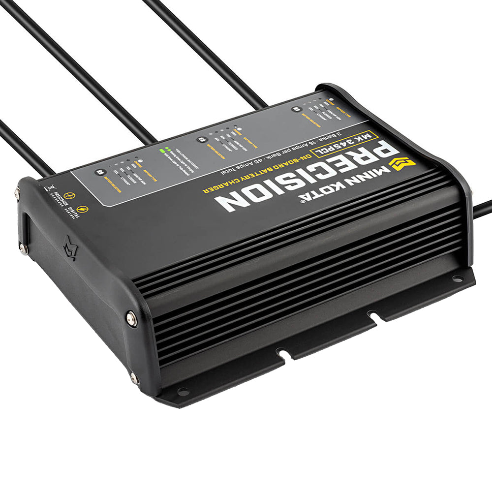 Minn Kota On-Board Precision Charger MK-345 PCL 3 Bank x 15 AMP Lithium Optimized Charger [1833452] - Premium Battery Chargers from Minn Kota - Just $345.99! 