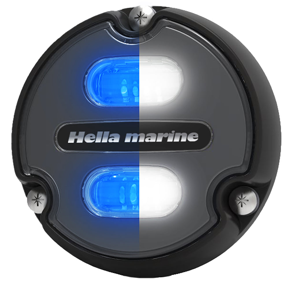 Hella Marine Apelo A1 Blue White Underwater Light - 1800 Lumens - Black Housing - Charcoal Lens [016145-001] - Premium Underwater Lighting from Hella Marine - Just $146.99! 