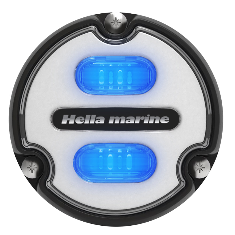 Hella Marine Apelo A1 Blue White Underwater Light - 1800 Lumens - Black Housing - White Lens [016145-011] - Premium Underwater Lighting from Hella Marine - Just $146.99! 