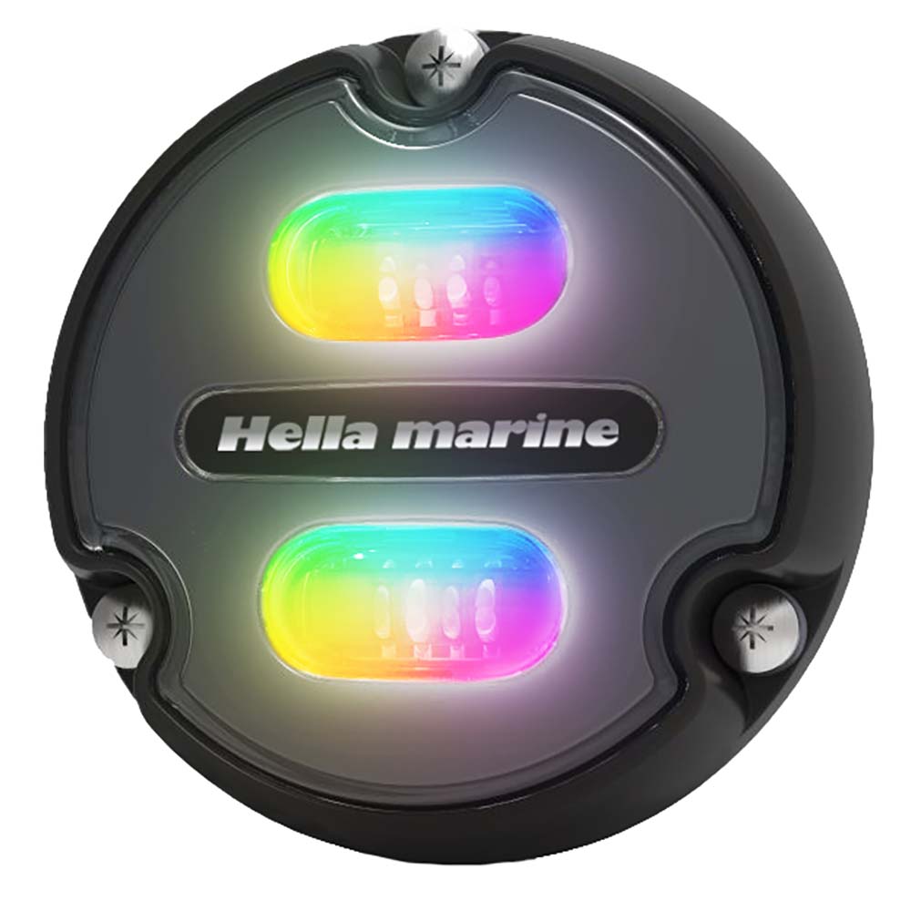 Hella Marine Apelo A1 RGB Underwater Light - 1800 Lumens - Black Housing - Charcoal Lens [016146-001] - Premium Underwater Lighting from Hella Marine - Just $191.99! 