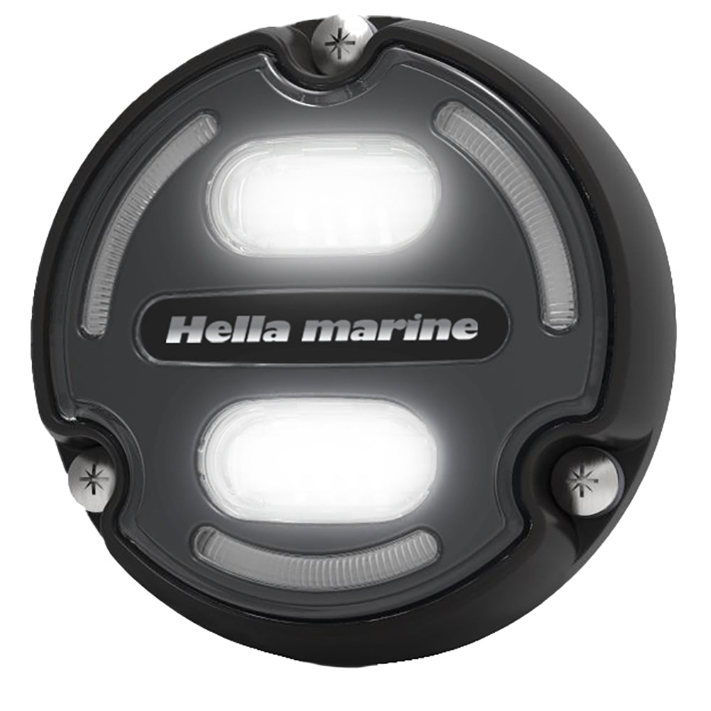 Hella Marine Apelo A2 Blue White Underwater Light - 3000 Lumens - Black Housing - Charcoal Lens w/Edge Light [016147-001] - Premium Underwater Lighting from Hella Marine - Just $200.99! 