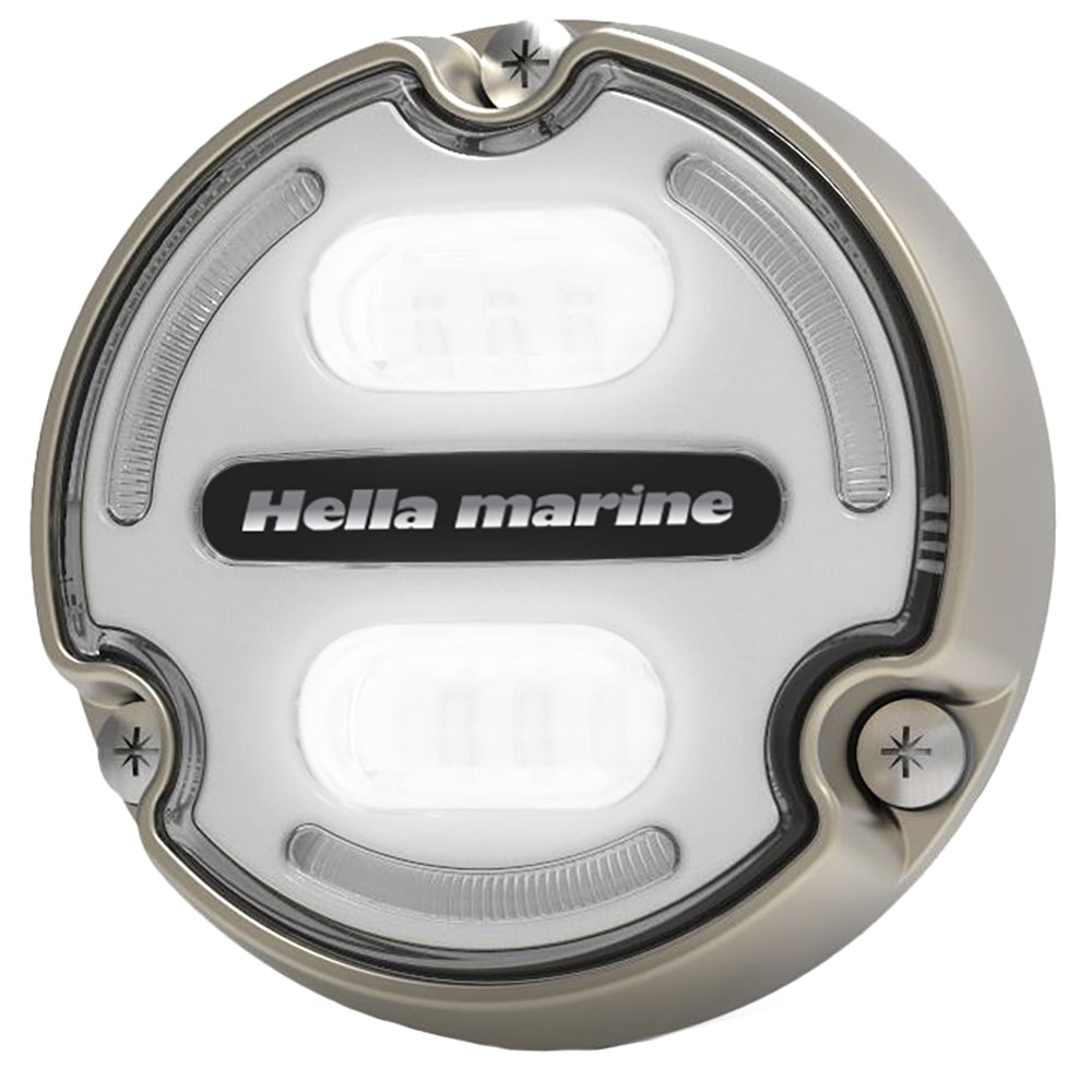 Hella Marine Apelo A2 Blue White Underwater Light - 3000 Lumens - Bronze Housing - White Lens w/Edge Light [016147-101] - Premium Underwater Lighting from Hella Marine - Just $276.99! 