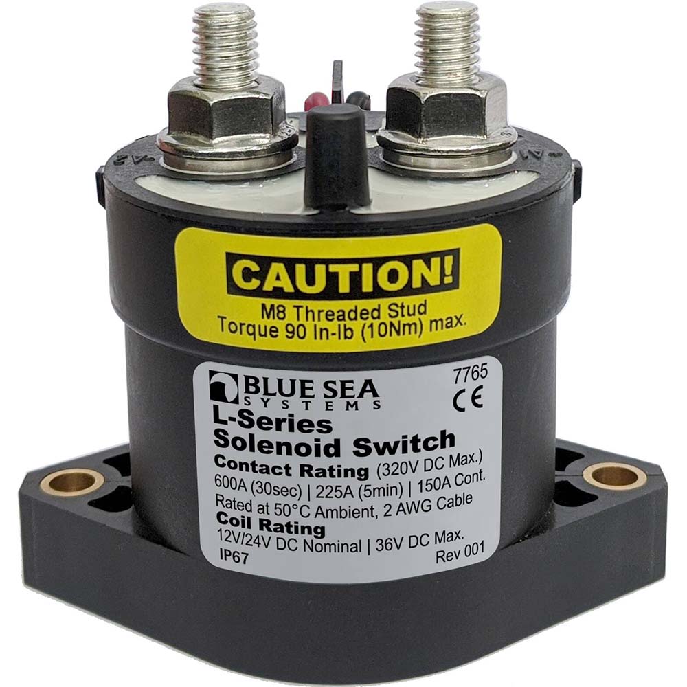 Blue Sea 7765 L-Series Solenoid Switch - 150A - 12/24V DC [7765] - Premium Battery Management from Blue Sea Systems - Just $161.99! 