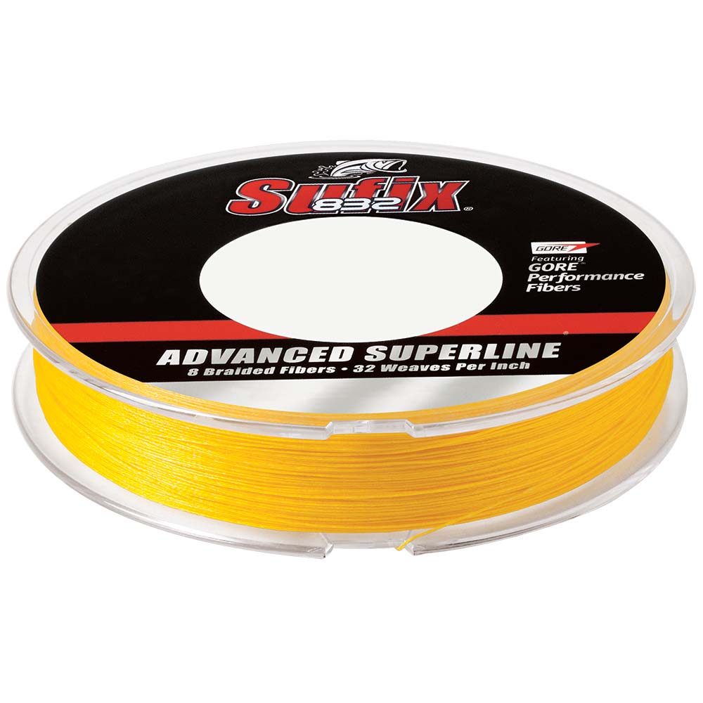 Sufix 832 Advanced Superline Braid - 10lb - Hi-Vis Yellow - 300 yds [660-110Y] - Premium Lines & Leaders from Sufix - Just $30.99! 