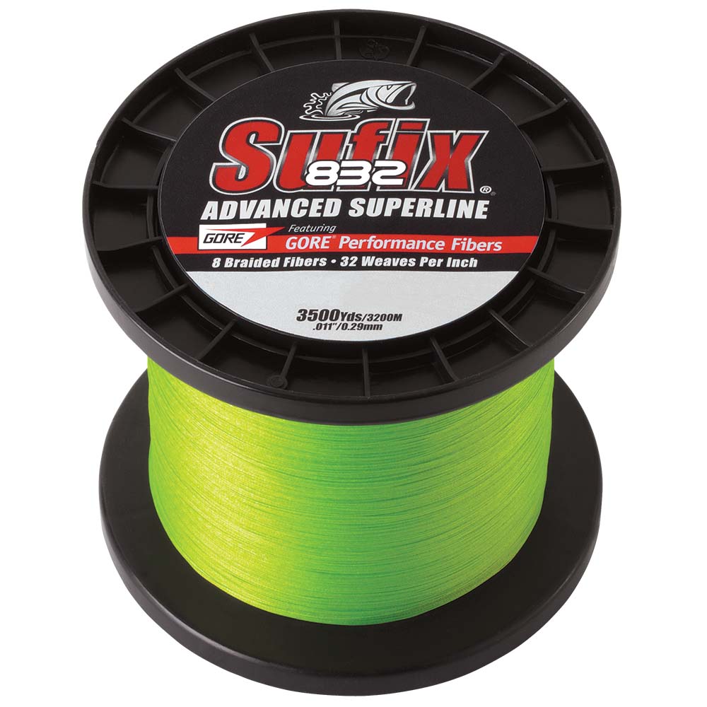 Sufix 832 Advanced Superline Braid - 10lb - Neon Green - 3500 yds [660-410L] - Premium Lines & Leaders from Sufix - Just $272.99! 