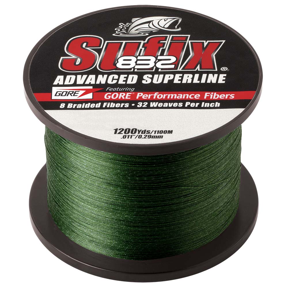 Sufix 832 Advanced Superline Braid - 30lb - Low-Vis Green - 1200 yds [660-330G] - Premium Lines & Leaders from Sufix - Just $103.99! 