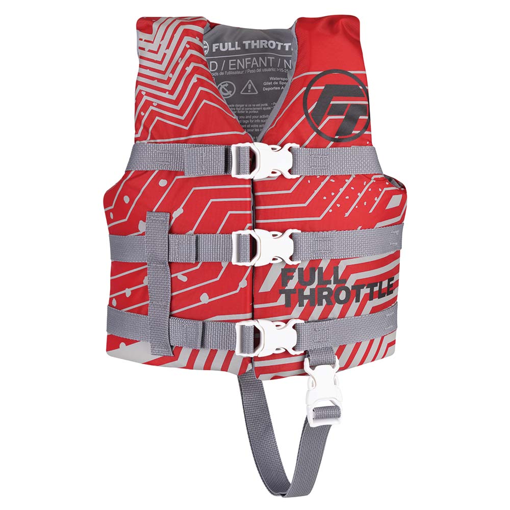 Full Throttle Child Nylon Life Jacket - Red [112200-100-001-22] - Premium Life Vests from Full Throttle - Just $26.99! 