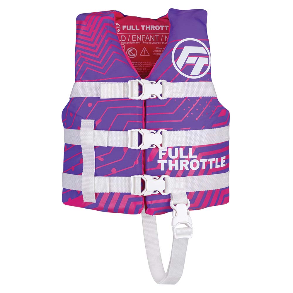 Full Throttle Child Nylon Life Jacket - Purple [112200-600-001-22] - Premium Life Vests from Full Throttle - Just $26.99! 