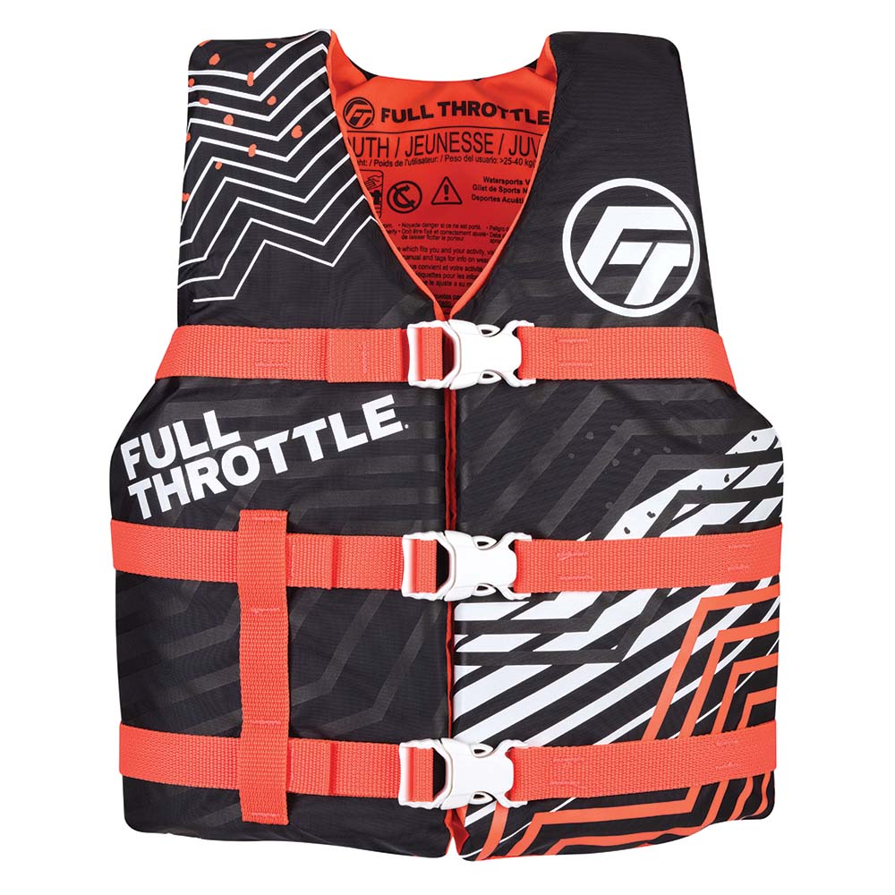 Full Throttle Youth Nylon Life Jacket - Pink/Black [112200-105-002-22] - Premium Life Vests from Full Throttle - Just $26.99! 