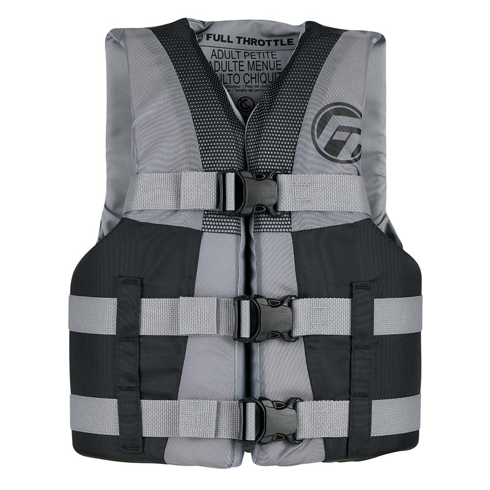 Full Throttle Teen Nylon Life Jacket - Grey/Black [112200-701-010-22] - Premium Life Vests from Full Throttle - Just $32.99! 