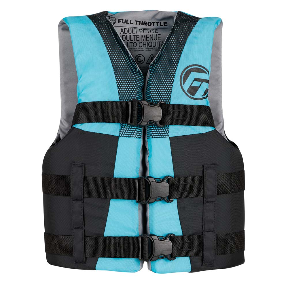 Full Throttle Teen Nylon Life Jacket - Aqua/Black [112200-505-010-22] - Premium Life Vests from Full Throttle - Just $32.99! 